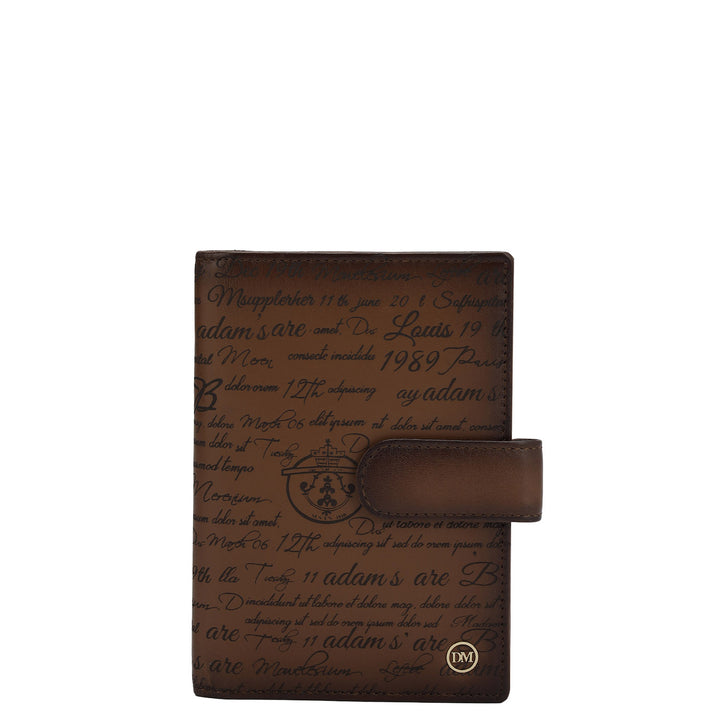Signato Leather Passport Case - Cognac
