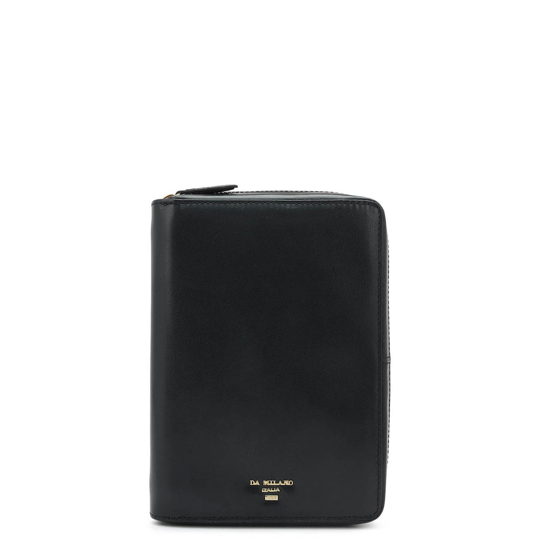 Plain Leather Passport Case - Dark Blue