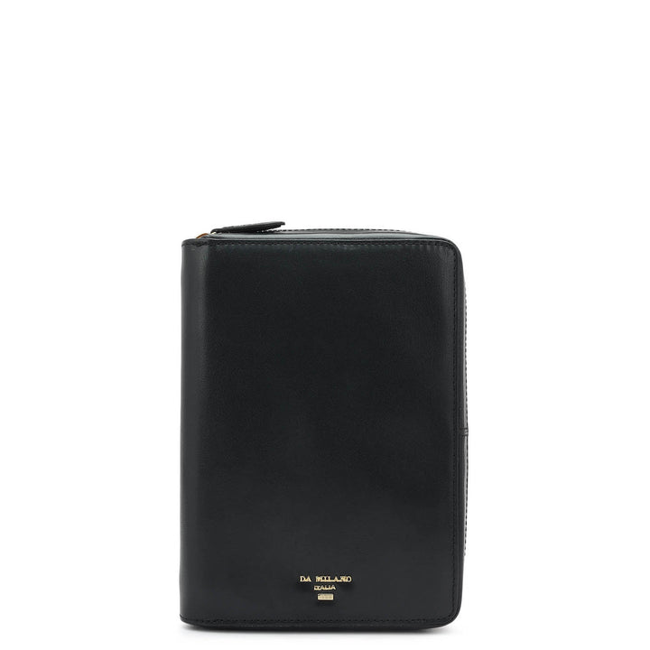 Plain Leather Passport Case - Dark Blue