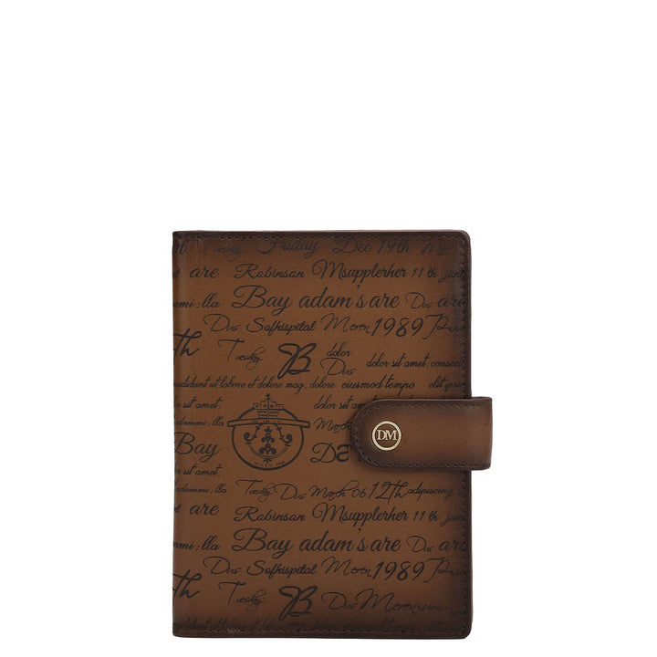 Signato Leather Passport Case - Cognac