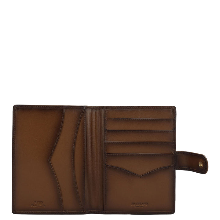 Signato Leather Passport Case - Cognac