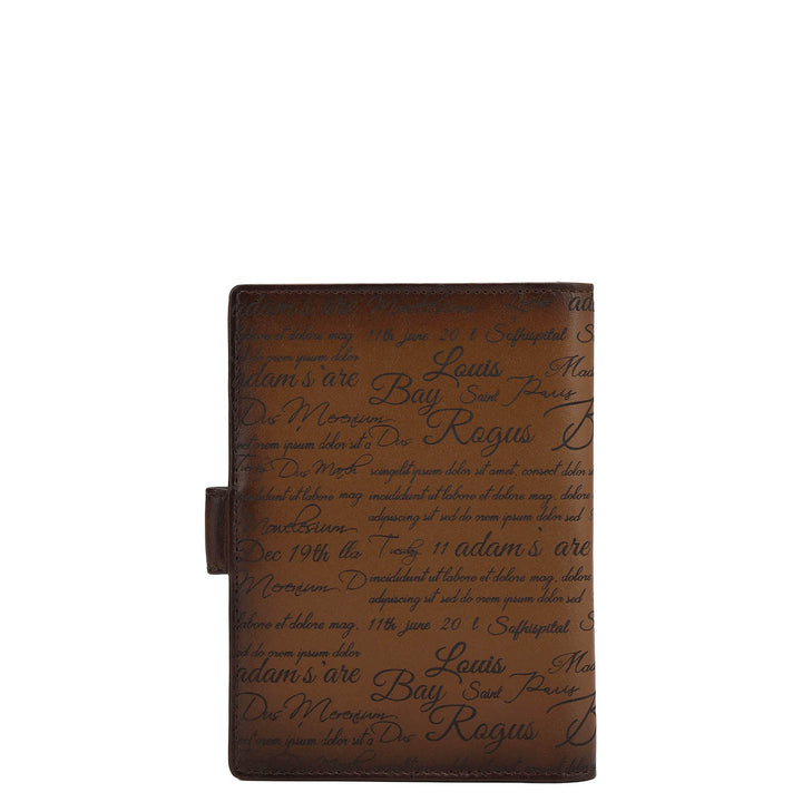 Signato Leather Passport Case - Cognac