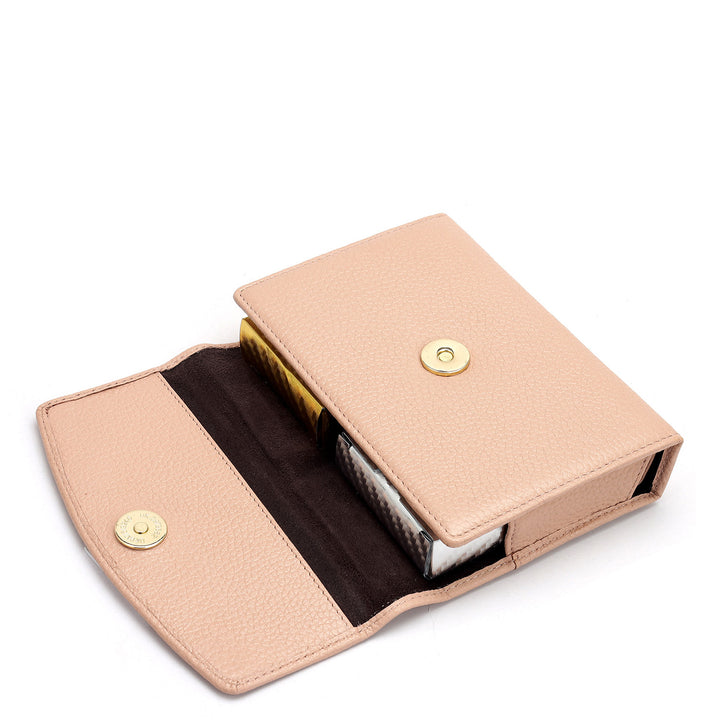 Wax Leather Playing Cards - Baby Pink