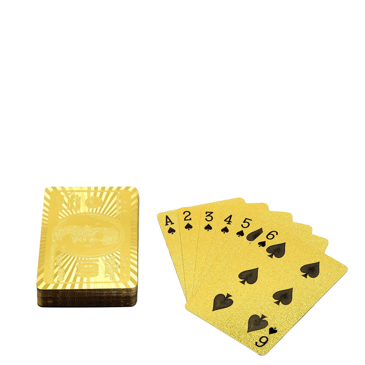 Wax Leather Playing Cards - Chocolate