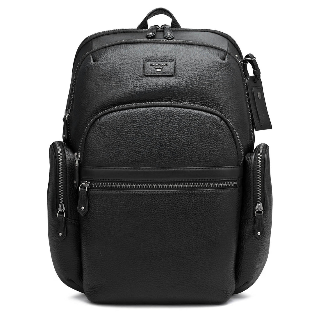 Wax Leather Backpack - Black