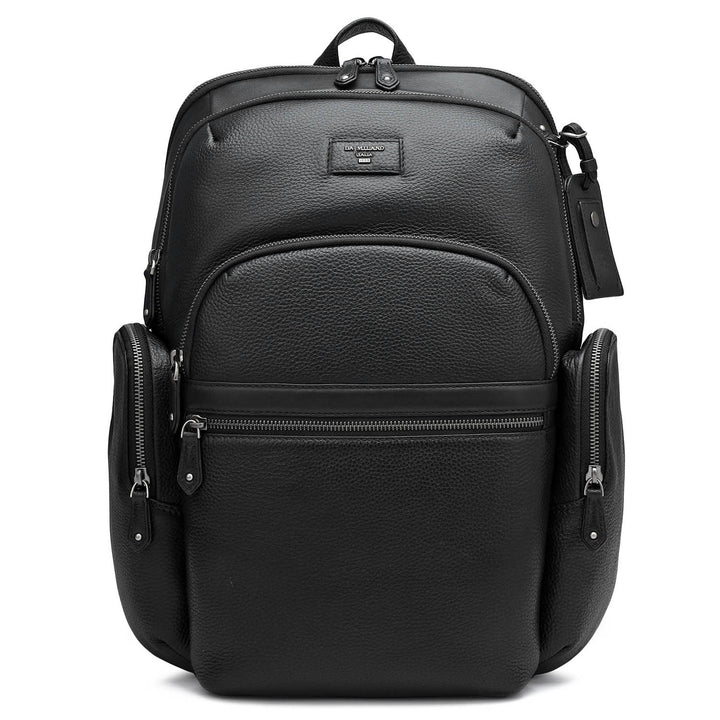 Wax Leather Backpack - Black