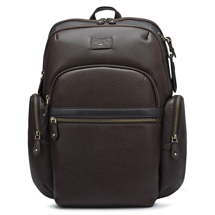Wax Leather Backpack - Chocolate