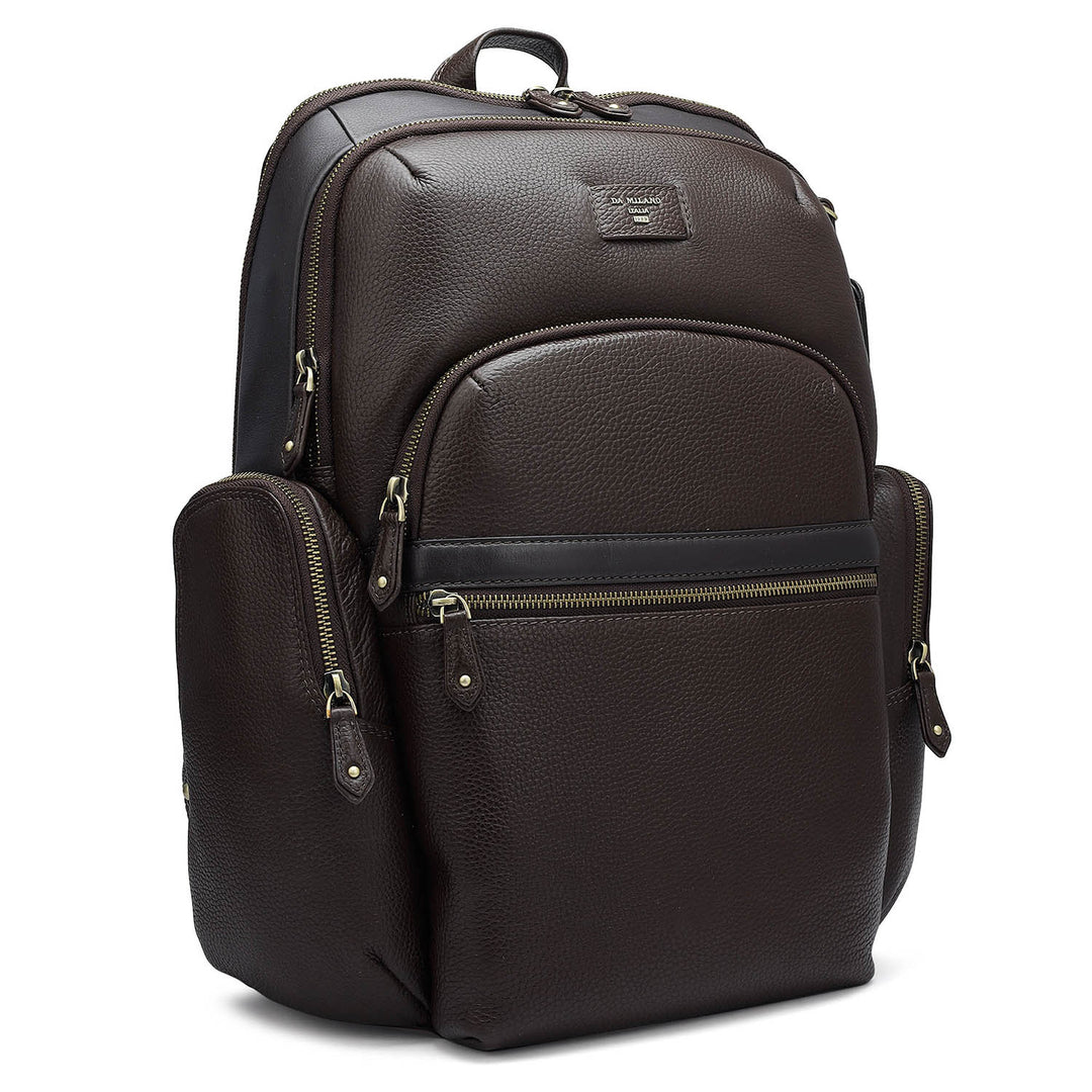 Wax Leather Backpack - Chocolate