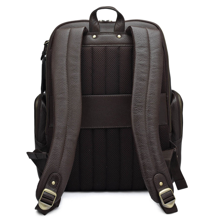 Wax Leather Backpack - Chocolate