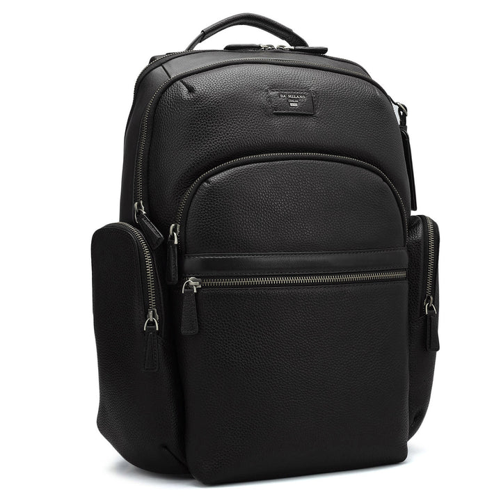 Wax Leather Backpack - Black