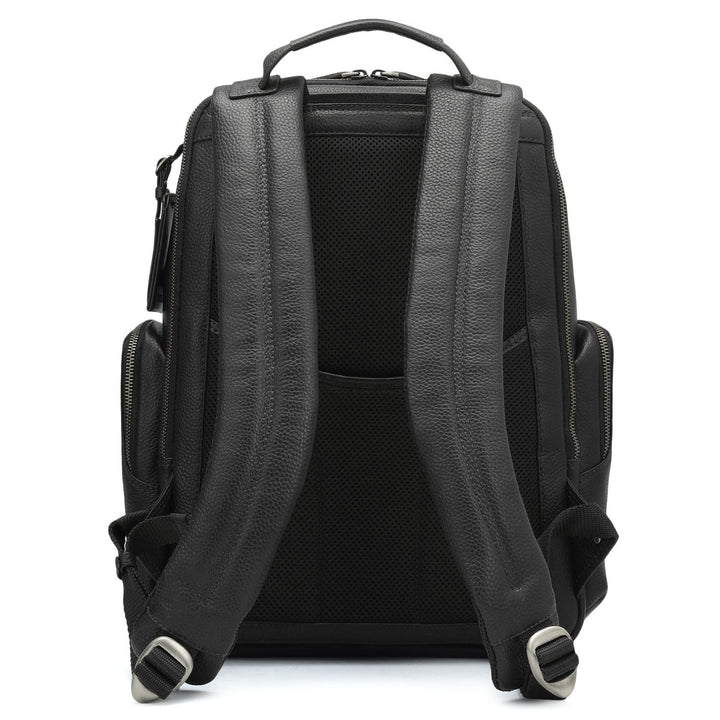 Wax Leather Backpack - Black