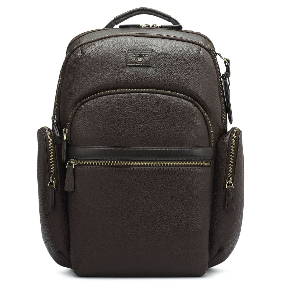Wax Leather Backpack - Chocolate