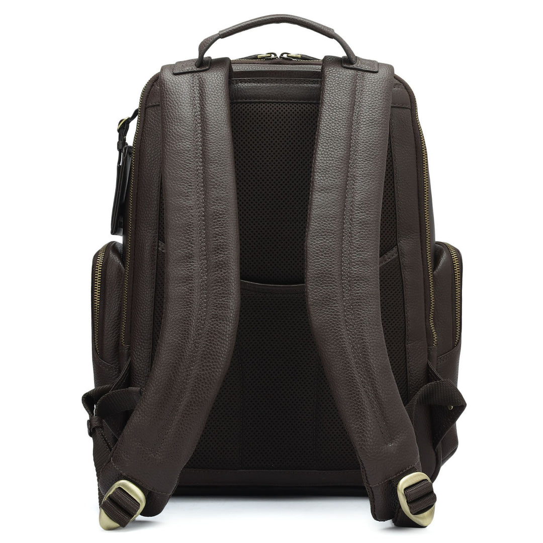 Wax Leather Backpack - Chocolate