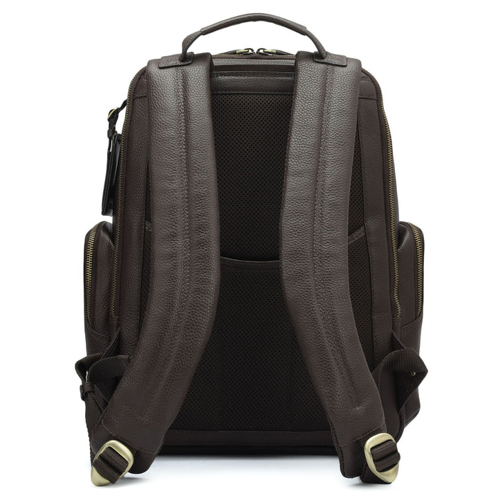 Wax Leather Backpack - Chocolate