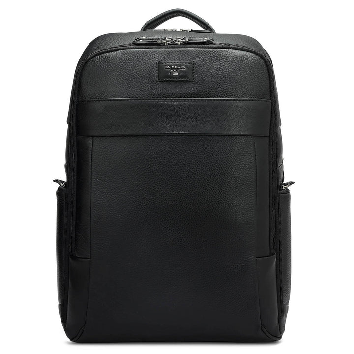 Wax Leather Backpack - Black