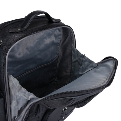Wax Leather Backpack - Black