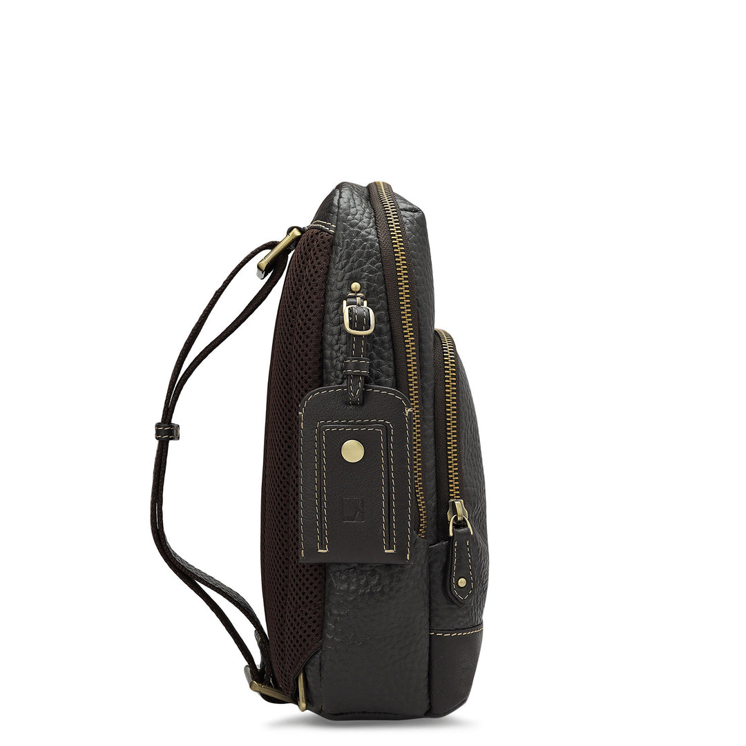 Bub Leather Crossbody - Brown