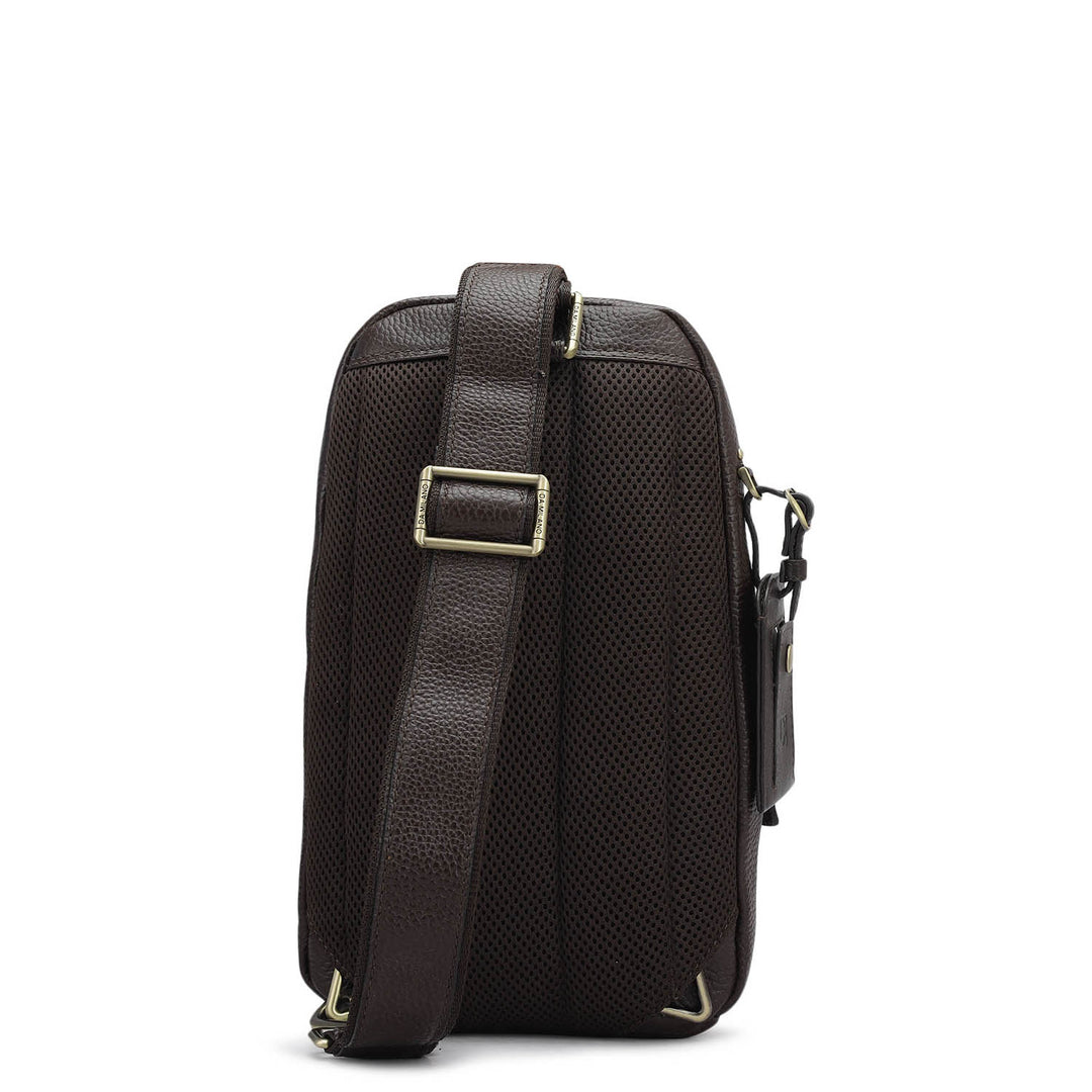 Wax Leather Backpack - Chocolate