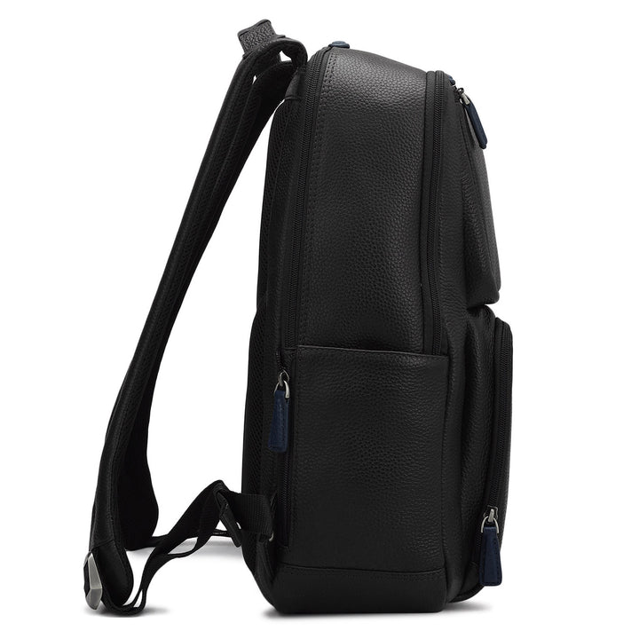 Wax Leather Backpack - Black