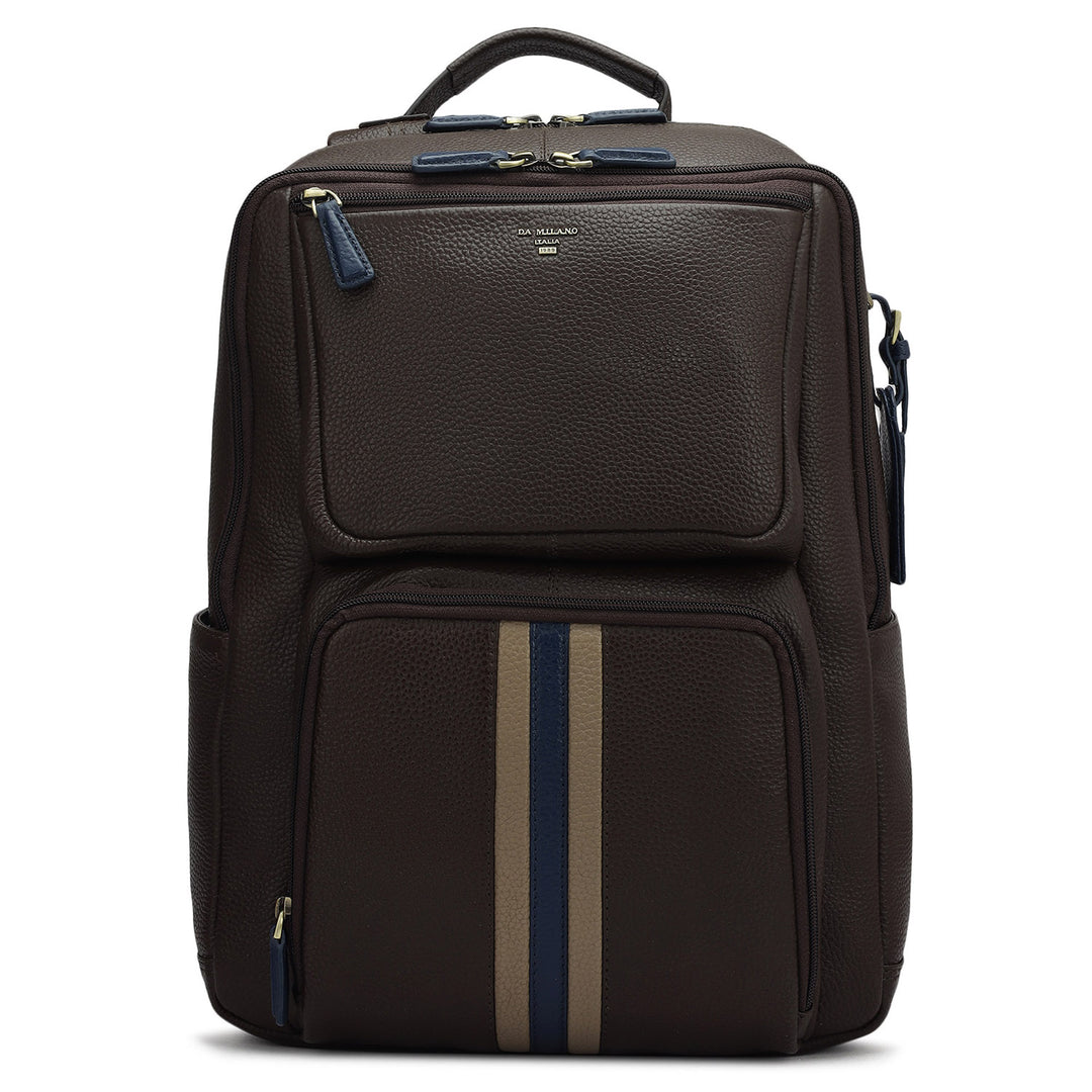 Wax Leather Backpack - Chocolate