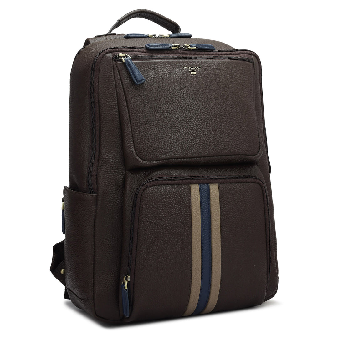 Wax Leather Backpack - Chocolate