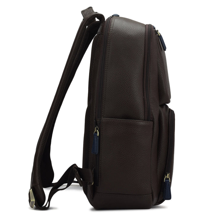 Wax Leather Backpack - Chocolate