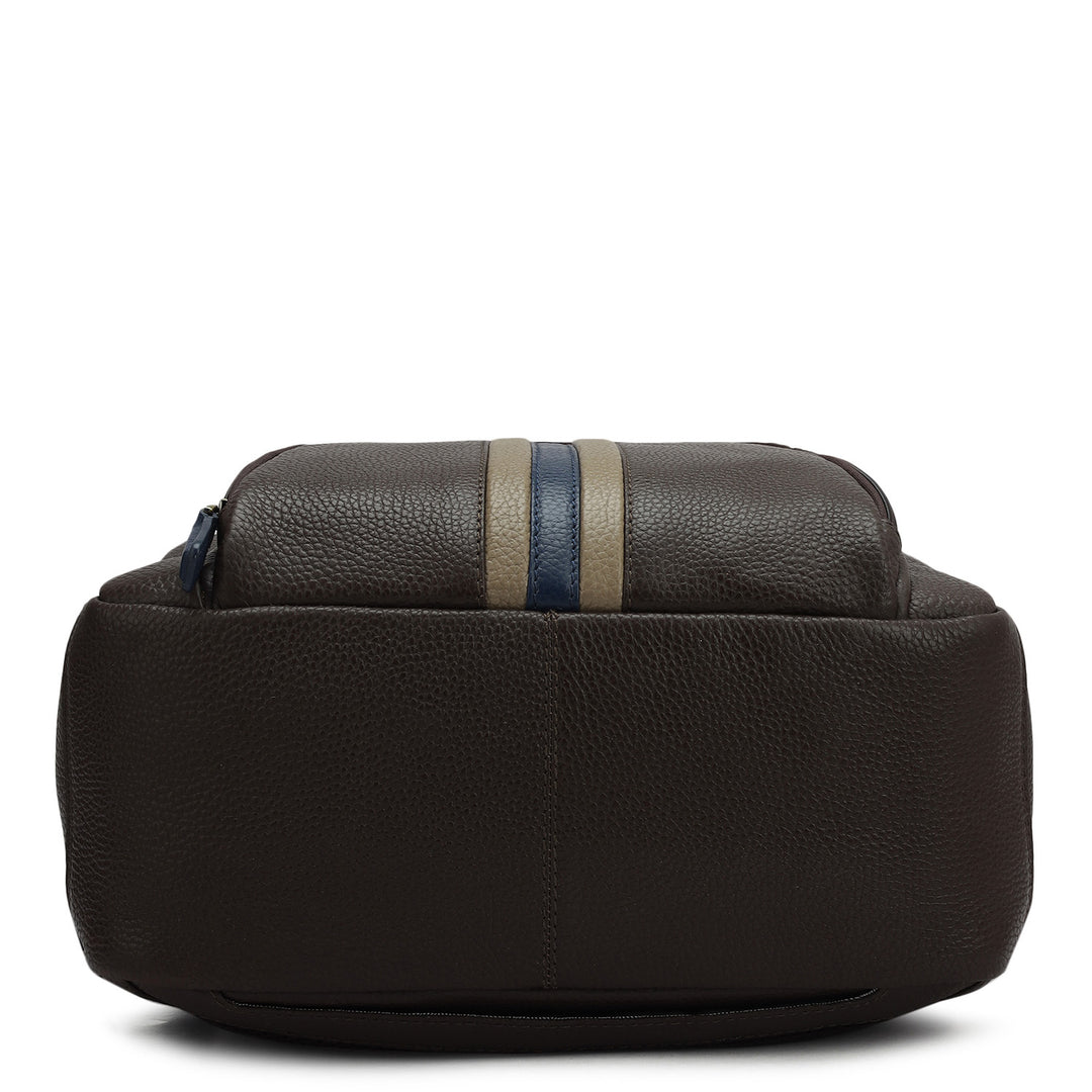 Wax Leather Backpack - Chocolate