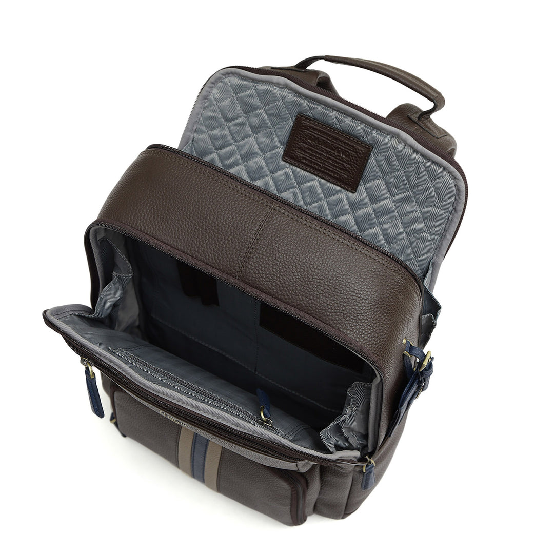 Wax Leather Backpack - Chocolate