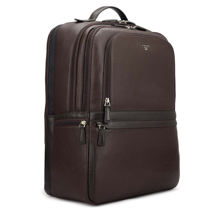 Wax Leather Backpack - Chocolate