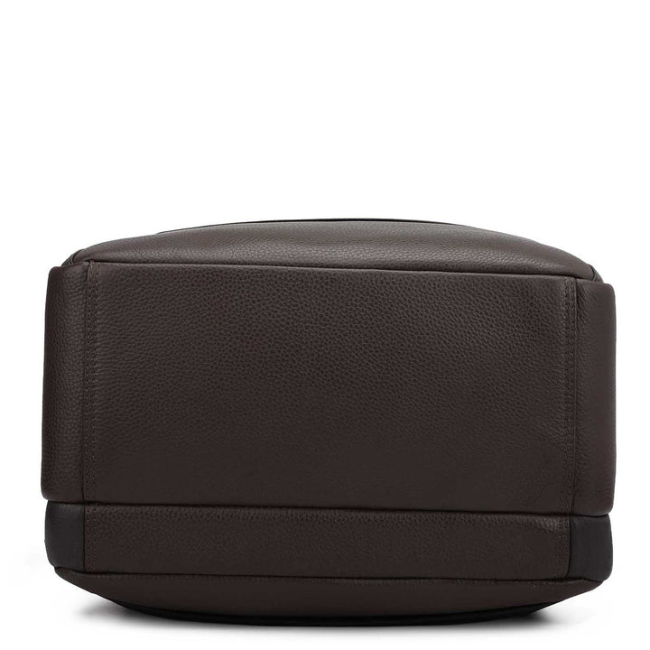 Wax Leather Backpack - Chocolate