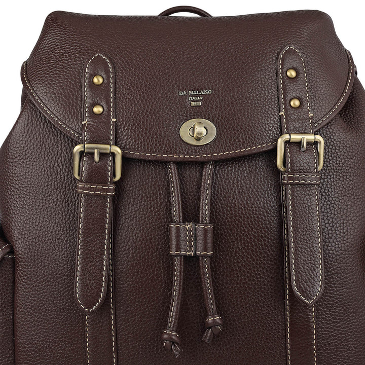Wax Leather Backpack - Chocolate