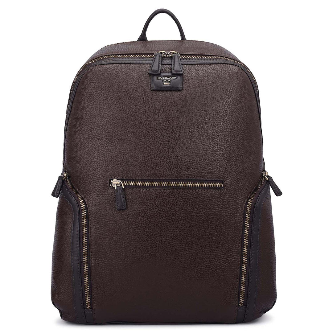 Wax Leather Backpack - Chocolate