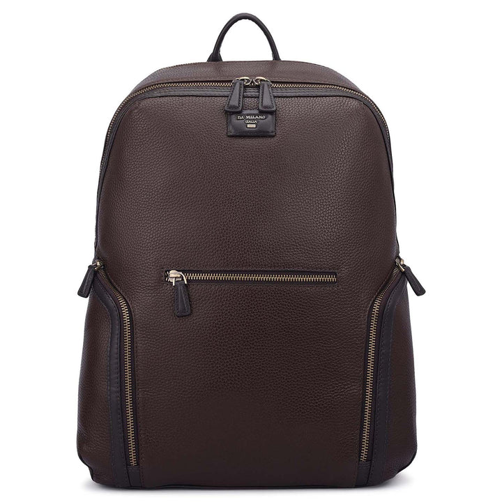 Wax Leather Backpack - Chocolate