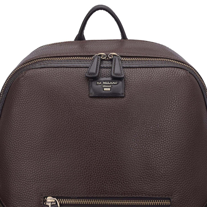 Wax Leather Backpack - Chocolate