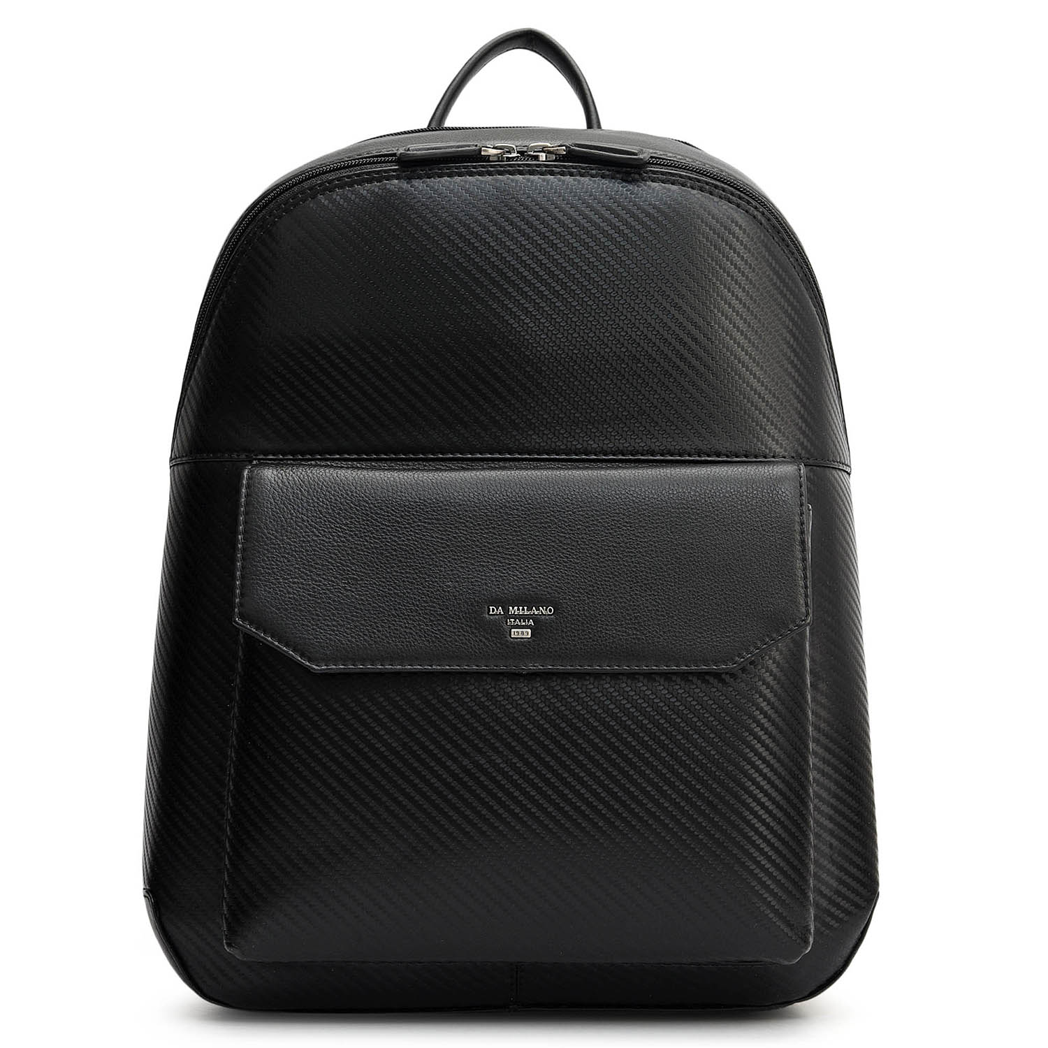 danier leather black leather backpack Carbon Leather Backpack