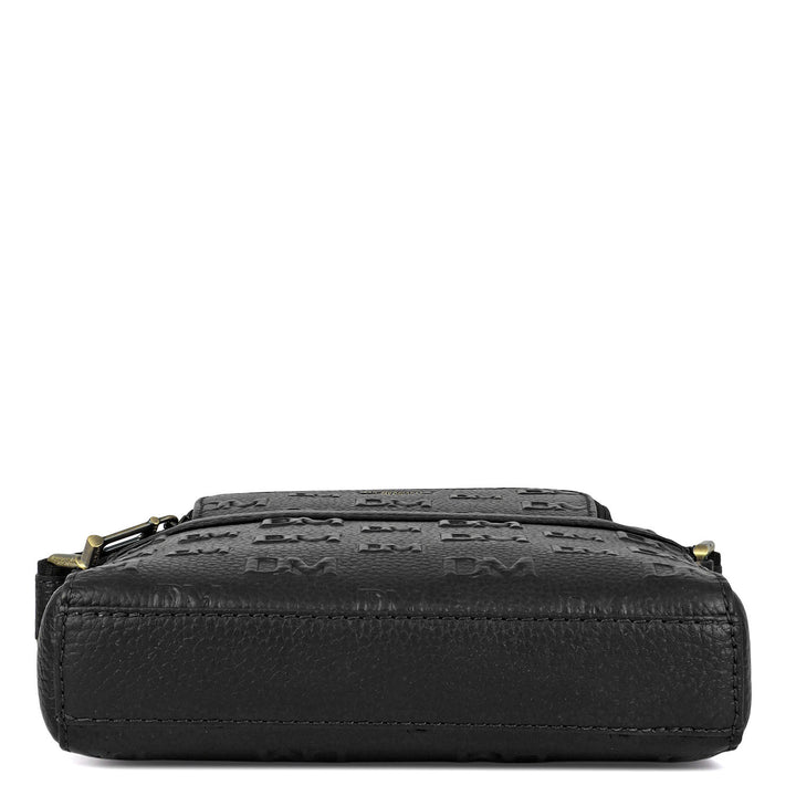 Monogram Wax Leather Men Sling - Black