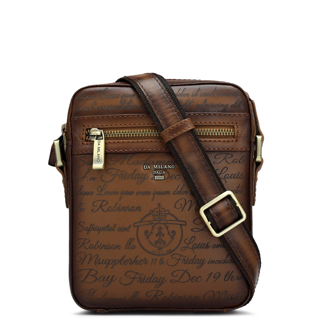 Signato Leather Mens Sling - Cognac