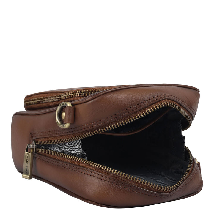 Signato Leather Men Sling - Tan