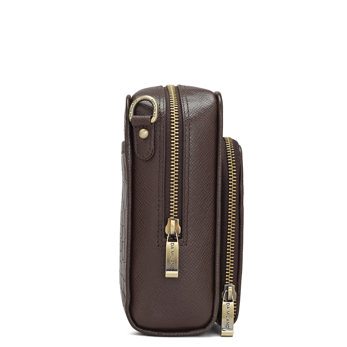 Croco Franzy Leather Men Sling - Brown