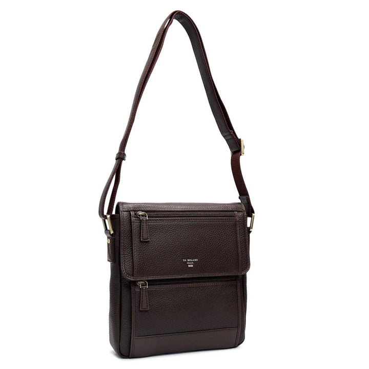 Wax Leather Men Sling - Chocolate