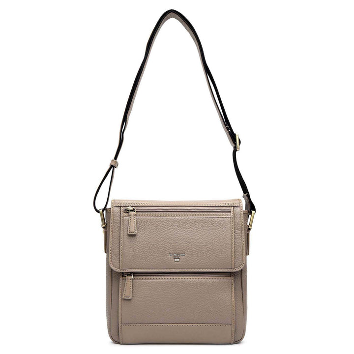 Wax Leather Men Sling - Greyish Taupe