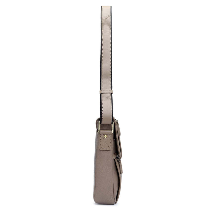 Wax Leather Men Sling - Greyish Taupe