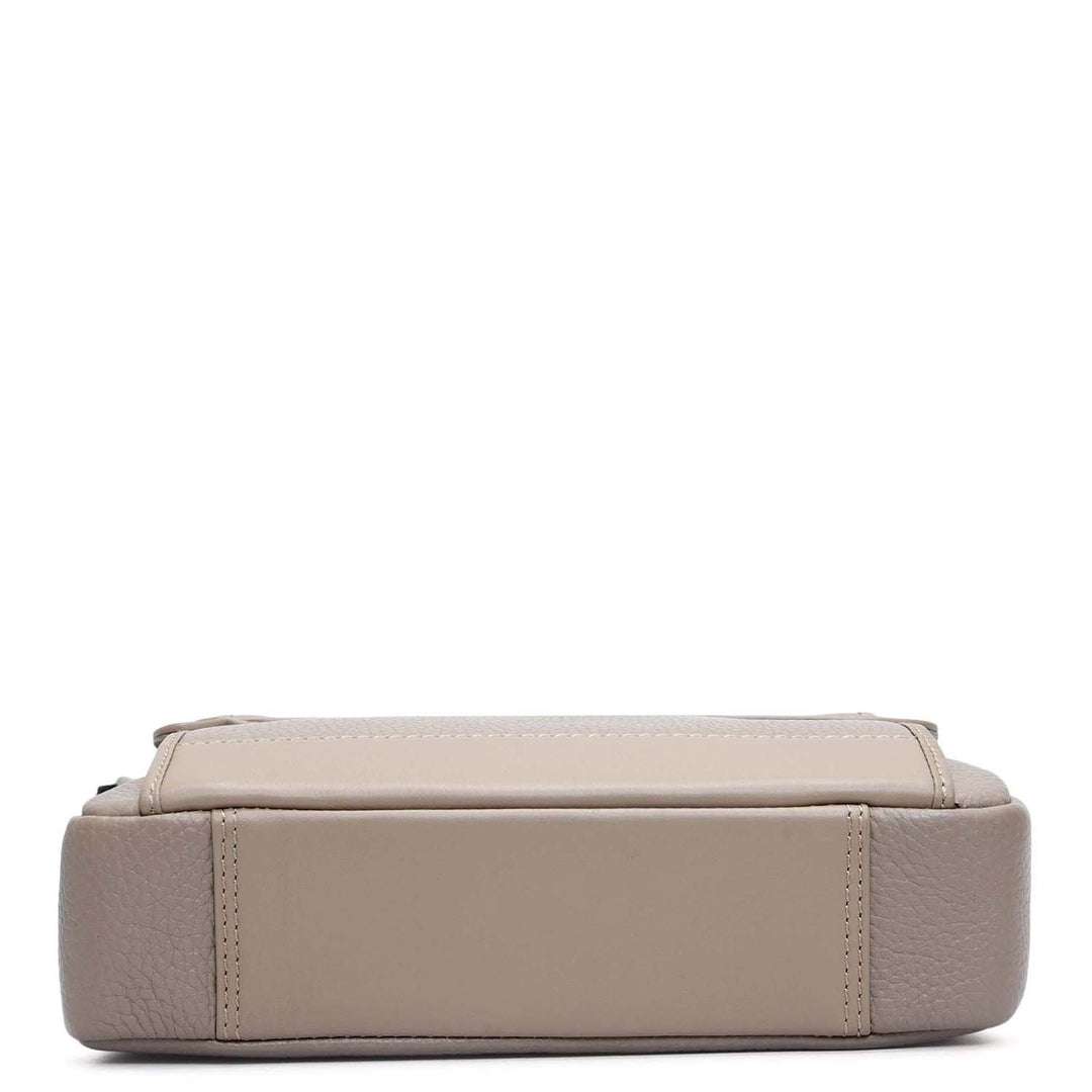 Wax Leather Men Sling - Greyish Taupe
