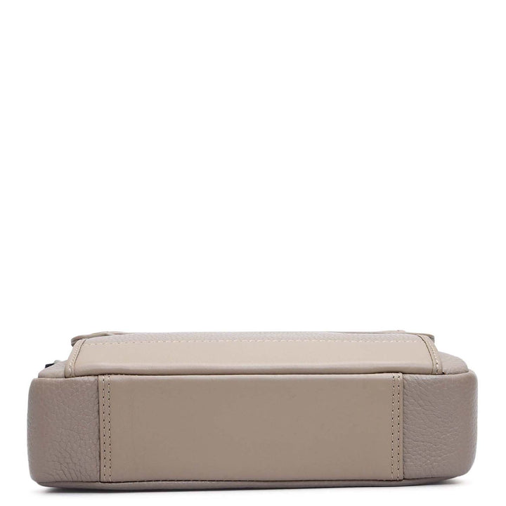 Wax Leather Men Sling - Greyish Taupe