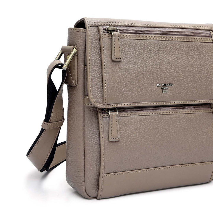 Wax Leather Men Sling - Greyish Taupe