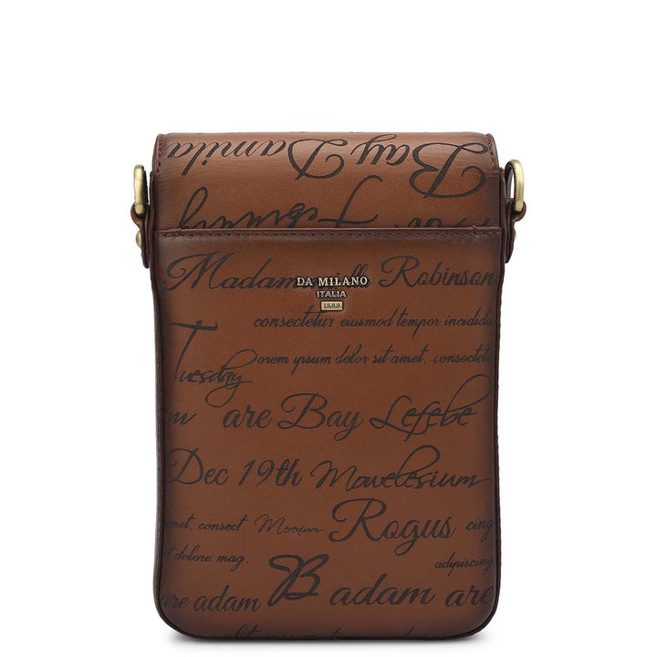 Signato Leather Men Sling - Cognac