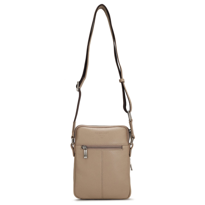 Wax Leather Men Sling - Greyish Taupe
