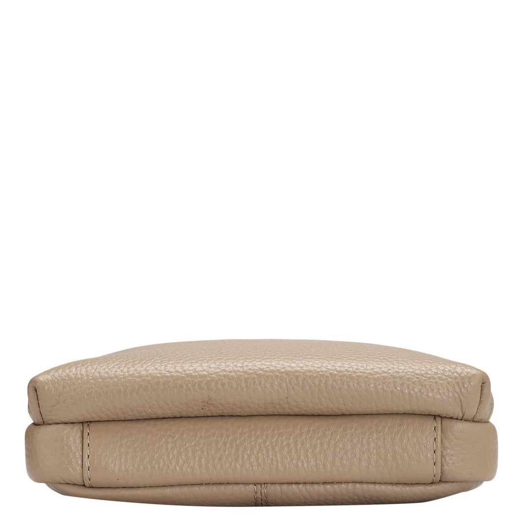 Wax Leather Men Sling - Greyish Taupe