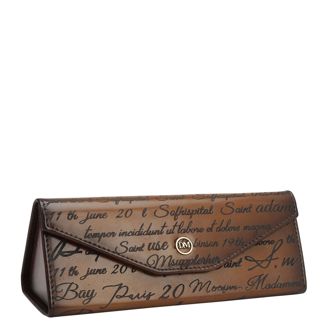 Signato Leather Spectacle Case - Cognac