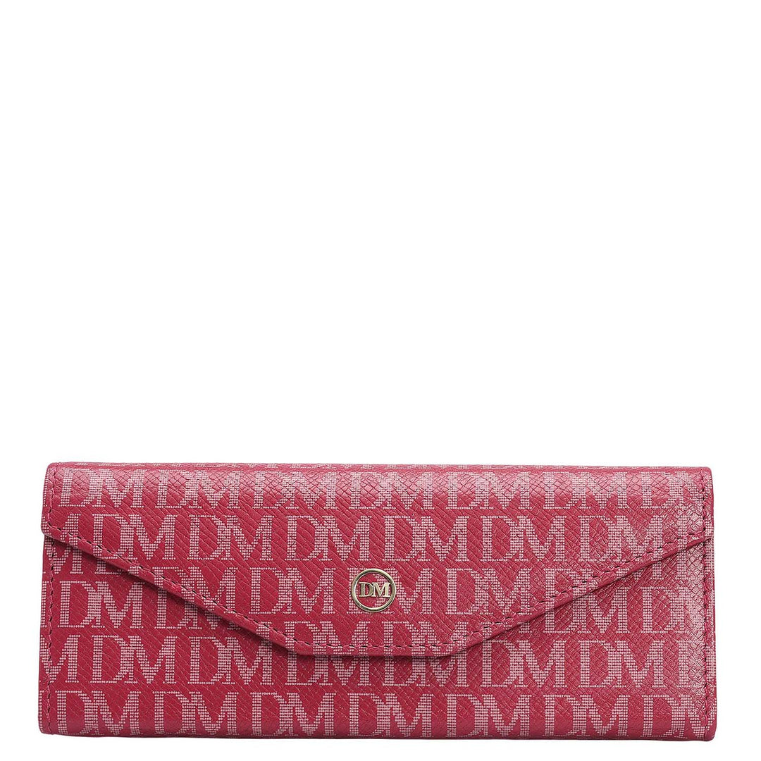 Monogram Leather Spectacle Case - Plumberry